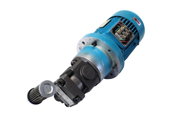 ETR ME F71 A4 Drehstrommotor + Truninger QH22-002 100 bar Hydraulikpumpe