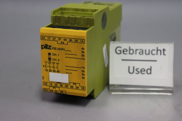 PILZ PZE X4VP4 24VDC 4n/o No. 777586  used