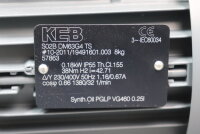 KEB Getriebemotor S02B DM63G4TS 0.18kW i=42.71 H2 1380/32...