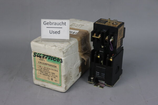 General Electric CR122BT Series A Zeitverz&ouml;gerungsrelais CR122BT02022A used OVP