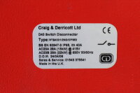 Craig &amp; Derricott Ltd RTB4031 2NO CP MD used