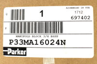 Parker P33MA16024N Manifold Block unused