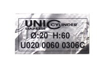 UNI Cylinder U020 0060 0306C unused