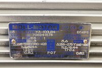Busch RA 0100 F 503 Vakuumpumpe + Moll-Motor Y3-100LB4 Eletromotor 3.0kW Used