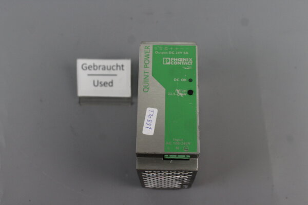 Phonix Contact Power Supply Quint-PS-100-240AC /24DC/ 5  2938581 used