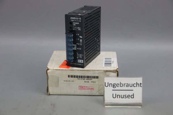 Nemic Lambda EWS15-15 Stromversorgung 15V 1.1A unused OVP