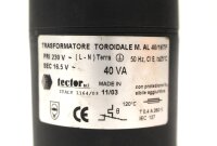 Tector Trasformatore Toroidale M. AL 40/16TF -unused-