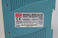 Mean Well MDR-20-24 Hutschienen Netzteil used