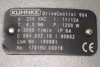 Kuhnke 684.032.10 Servomotor Drivecontrol 189981 1,2 kW...