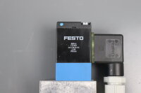 Festo JMVH-5-1/4-B 19136 V202 Magnetventil + 2x Festo MSV-3 119 807 used