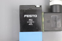 Festo JMVH-5-1/4-B 19136 V702 Magnetventil + 2x Festo MSV-3 119 807 used