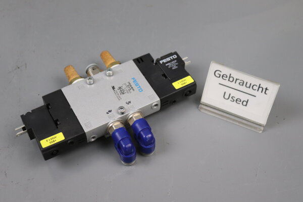 Festo CPE18-M1H-5J-1/4 163143 W602 + 2x MSEB-3-24V DC used