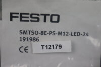 Festo SMTSO-8E-PS-M12-LED-24 191986 Proximity Switch SMTSO8EPSM12LED24 Unused