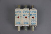 SIBA NH 00 25A Gr.000 3x Sicherungseins&auml;tze 500V unused OVP