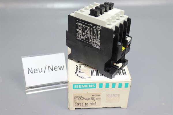 Siemens 3TF3010-0AK6 Sch&uuml;tz 903655 unused OVP