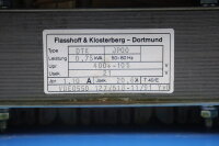 Flasshoff&Klosterberg DTK JP00 Transformator + ATR GG1-30/400-24 Used