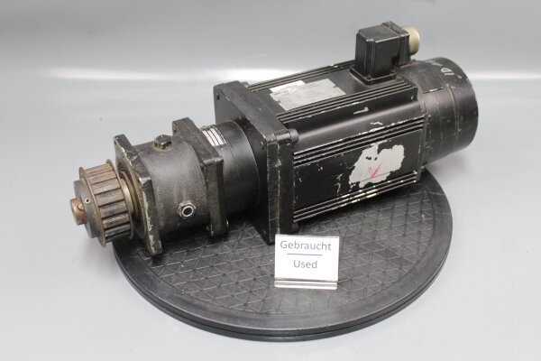 Indramat MAC090A-0-RD-2-C/110-B-1 Servomotor + Alpha SP100-MF1-10 Planetengetriebe used