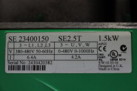 Control Techniques Commander SE SE23400150 SE2,5T 1,5KW+Netzfilter Used