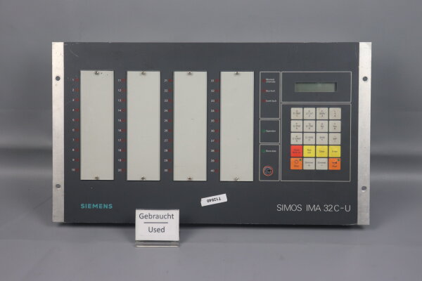 Siemens Simos IMA 32C-U 6FS3080-0AG00 Control Unit IMA32C-U 24V DC Used