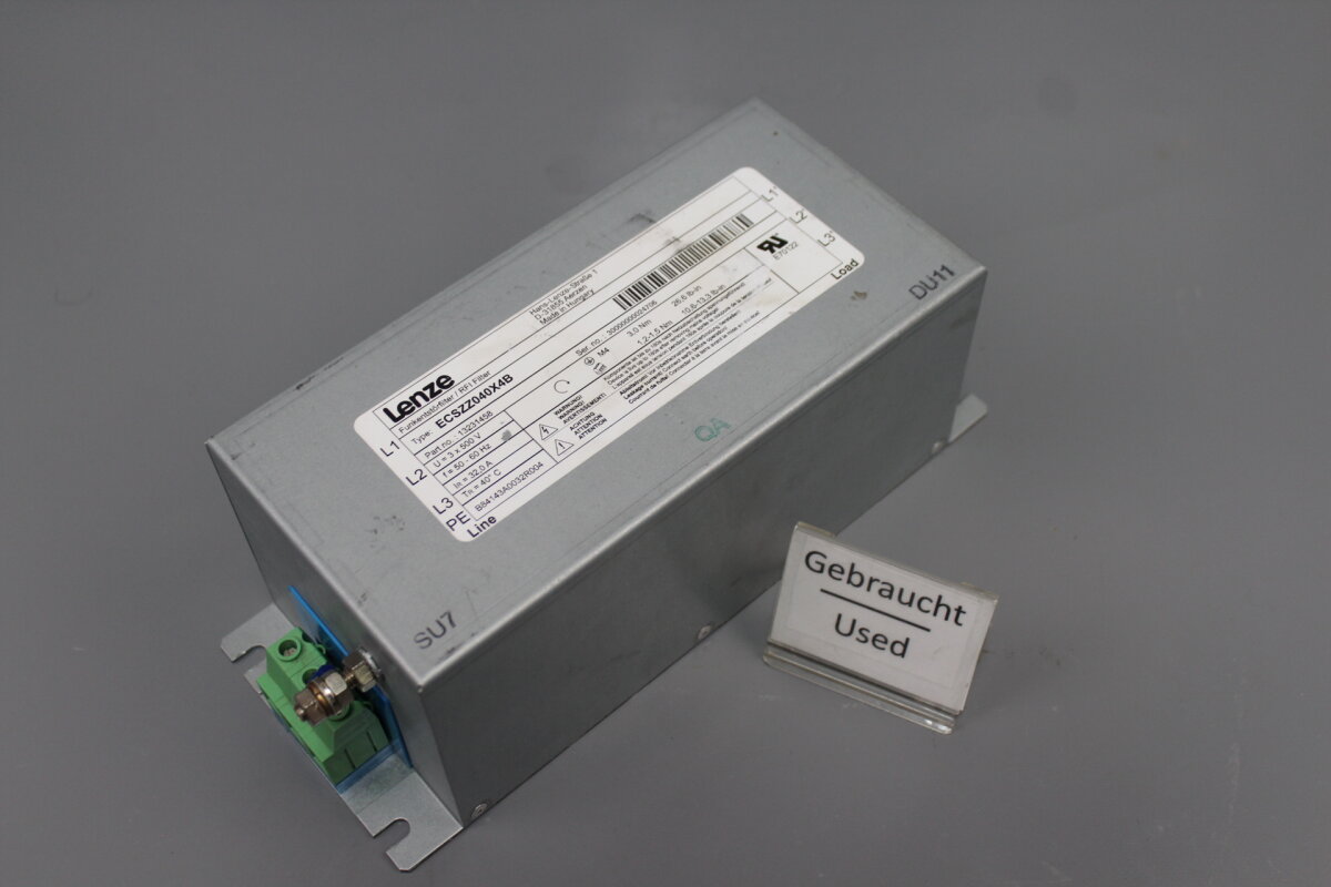 eeeページ(2個) Lenze ECSZZ040X4B Filter 500V Used