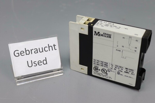Kl&ouml;ckner Moeller TE-11-10-A Zeitrelais AC24 240V used
