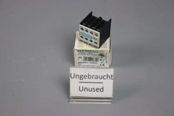 Siemens 3RH1911-1GA13 Hilfsschalter Block unused OVP