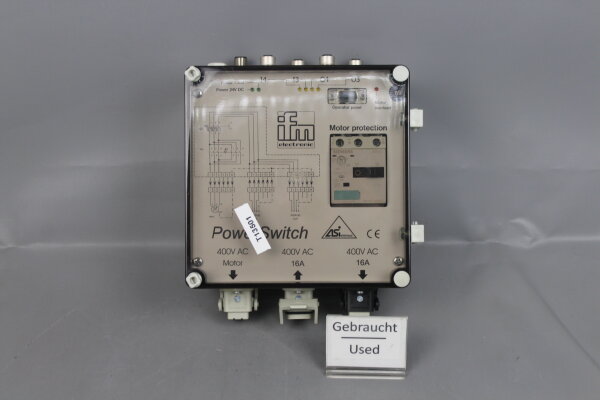 IFM ZB0031 Power Switch 0,55-0,8A 0,18kW U=400V AC used