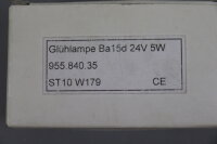 Werma Gl&uuml;hlampe 955.840.35 Ba15d 5W 24V (10Stk.)...