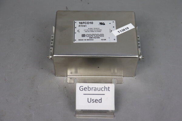 Corcom 16FCD10 EMI Filter 16AMP 50/60Hz F7741 used