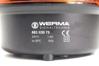 Werma Signaltechnik 883 X00 75 883X0075 Gelb Drehspiegel Blinkleuchte Unused