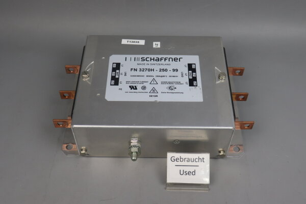 Schaffner FN 3270H-250-99 Filter FN3270H-250-99 used