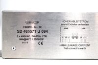 Schaffner FS8019-84-52 SD 465571 U 084 Netzfilter Used