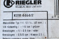 Wika EN 837-1 Manometer Typ 111.12 -1 bis 0 bar unused