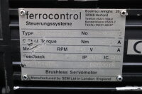 Ferrocontrol HD115E6-130S/R Brushless Servomotor used