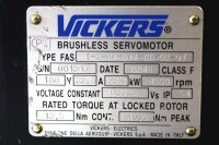 Vickers T-2-M4-044-00-02-97 Brushless Servomotor -used-