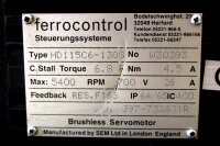 Ferrocontrol HD115C6-130S Servomotor 5400 RPM Used