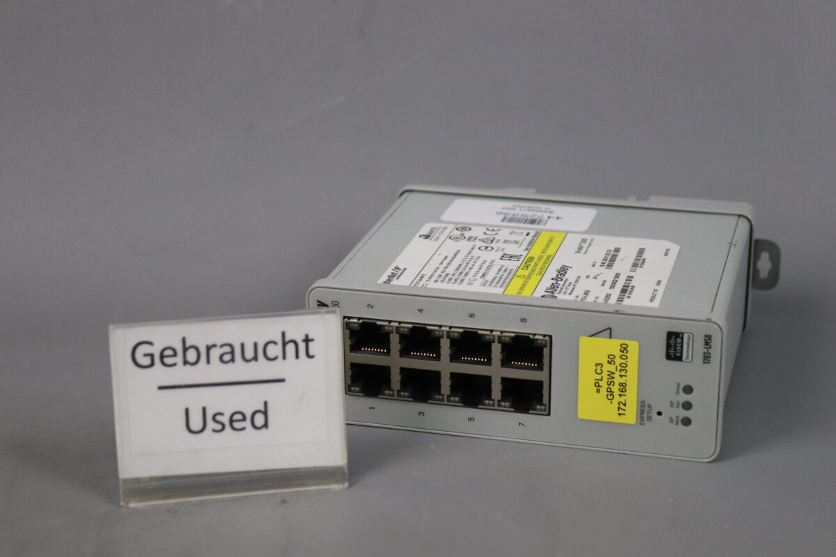 Allen Bradley 1783-LMS8 Ser.A Stratix 2500 Managed Ethernet Switch 8-