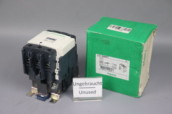 Schneider Electric LC1 D80P7 Sch&uuml;tz 37 kW 400V 044282 Unused OVP