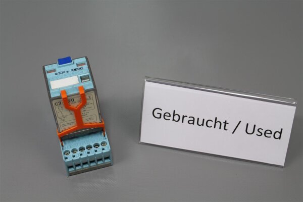 Releco 24V DC MR-C C3-R20 + S3-B Relaissockel used