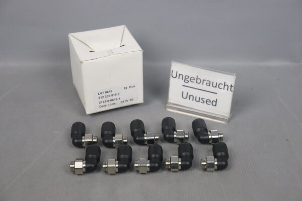 Legris 10 St&uuml;ck push-in-fittings 8-5/16 90&deg; LVT 0818 212 200 818 0 unused OVP