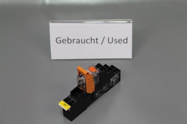 Weidm&uuml;ller SRC-I 2CO P Relaissockel + RCI484AC4 Relais -used-