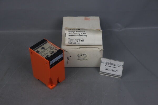 ifm electronic S200 SZ34-E Schlupfw&auml;chter 230VAC 24VDC Unused OVP