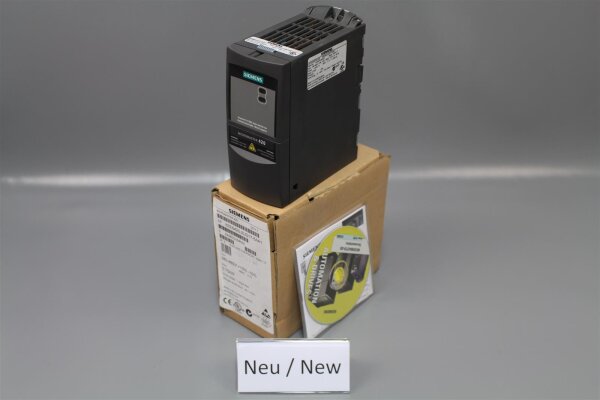 Siemens 6SE6420-2UD17-5AA1 Micromaster 420 0,75 kW E: A04/1.17 Unused OVP