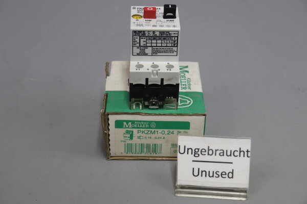 Kl&ouml;ckner Moeller PKZM 1-0,24 Motorschutzschalter 0,16-0,24A unused OVP
