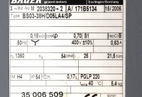 Bauer BS03-38H/D05LA4/SP Getriebemotor 0,18kW 1350rpm...