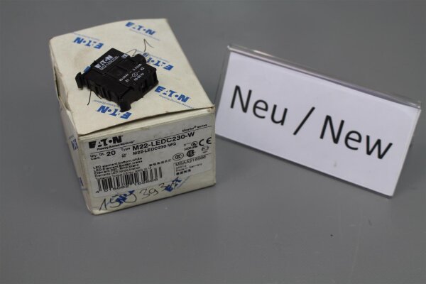 Eaton Moeller M22-LEDC230-W LED-Element wei&szlig; 216566 (20 Stk.) Unused/OVP
