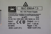 BLOCK GLC 230/24-7,5 Gleichstromversorgung used