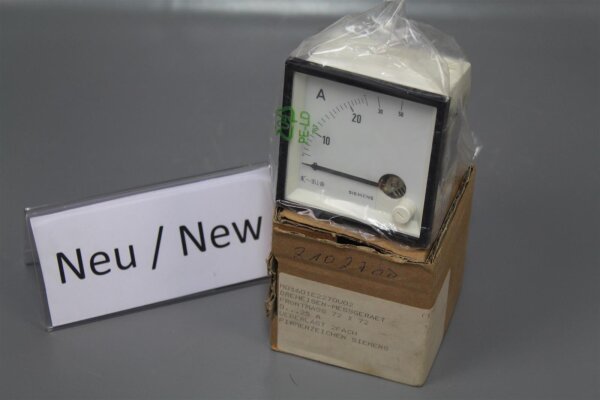 Siemens M01601-E2270-V02 Dreheisen Messger&auml;t 0-25A unused