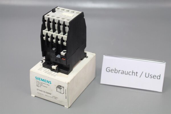 Siemens 3TH4355-0AN2 3TH43 55-0AN2 Hilfssch&uuml;tz 220V 50/60Hz used OVP
