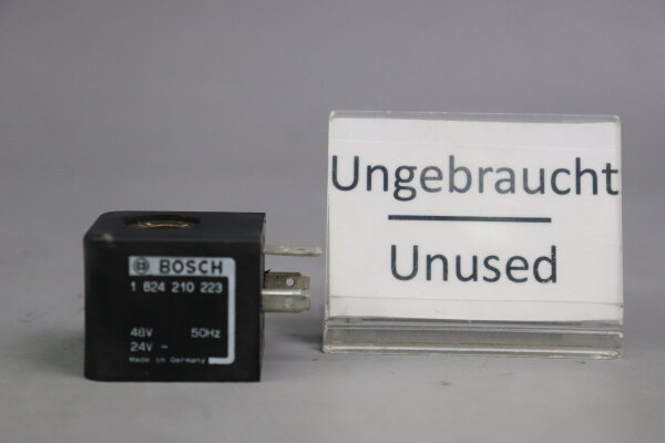 BOSCH Rexroth 1 824 210 223 Magnetspule 1824210223 24V DC, 48V 50Hz unused